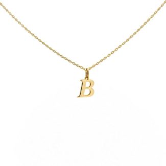 Pandativ din aur de 14k in forma de litera B
